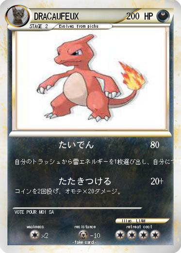 Pokemon DRACAUFEUX