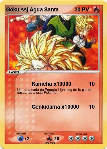Pokemon Goku ssj Agua Santa