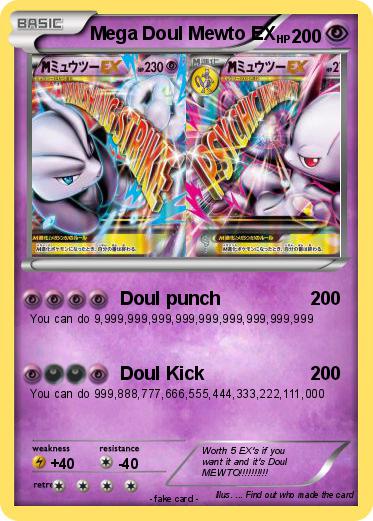 Pokemon Mega Doul Mewto EX