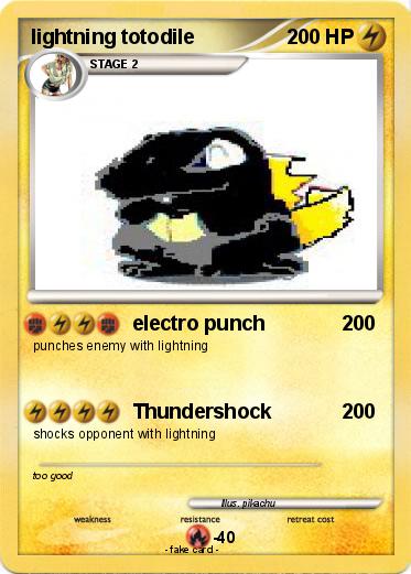 Pokemon lightning totodile