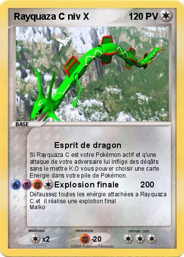 Pokemon Rayquaza C niv X