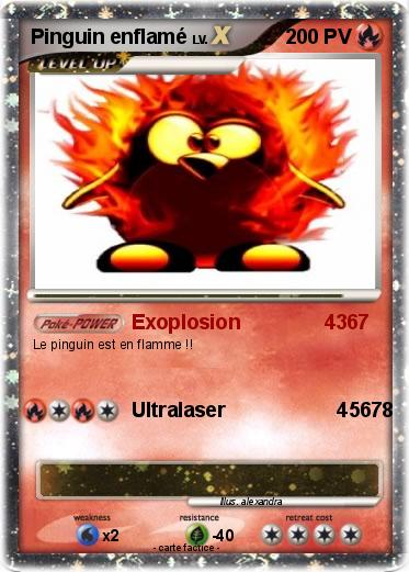 Pokemon Pinguin enflamé