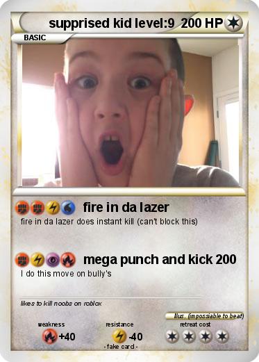 Pokemon supprised kid level:9