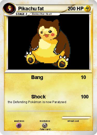 Pokemon Pikachu fat