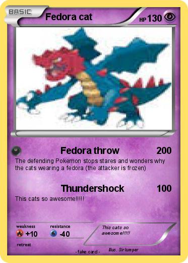 Pokemon Fedora cat