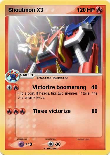 Pokemon Shoutmon X3