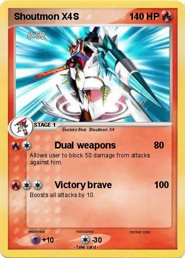 Pokemon Shoutmon X4S