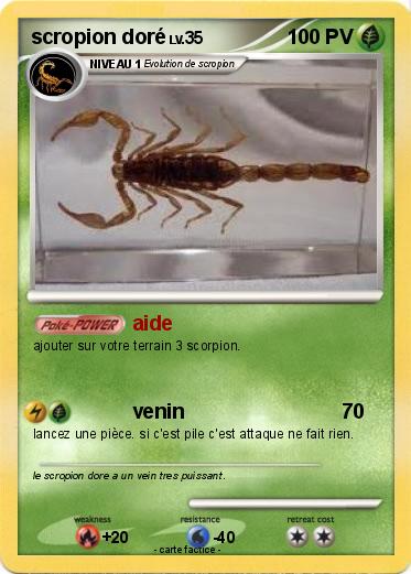 Pokemon scropion doré