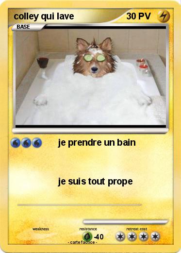 Pokemon colley qui lave