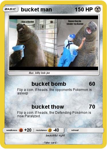 Pokemon bucket man