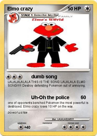 Pokemon Elmo crazy