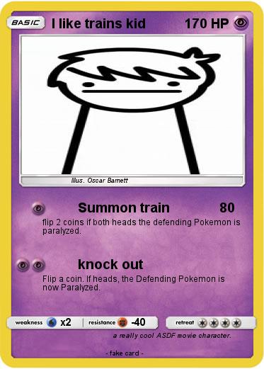 Pokemon I like trains kid