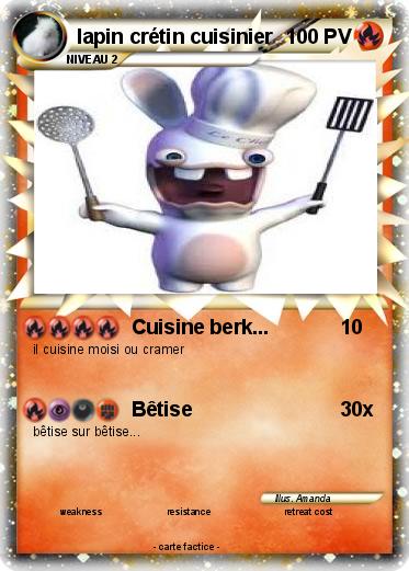 Pokemon lapin crétin cuisinier
