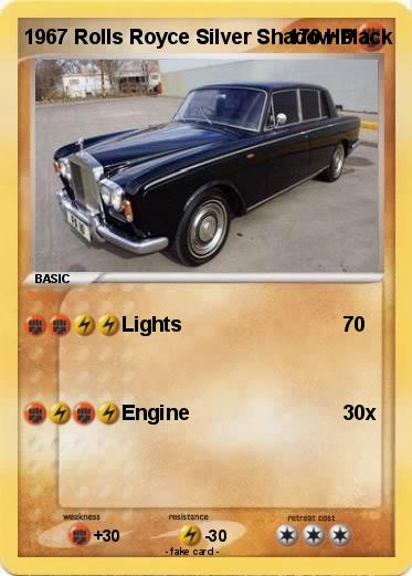 Pokemon 1967 Rolls Royce Silver Shadow black