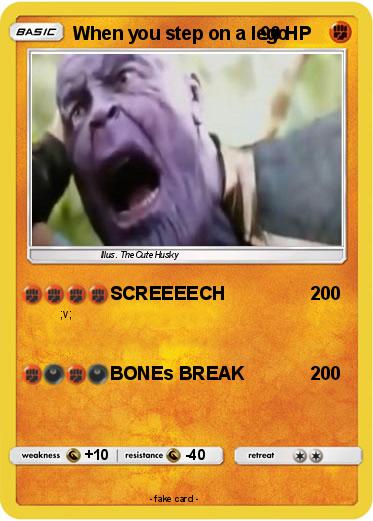 Pokemon When you step on a lego