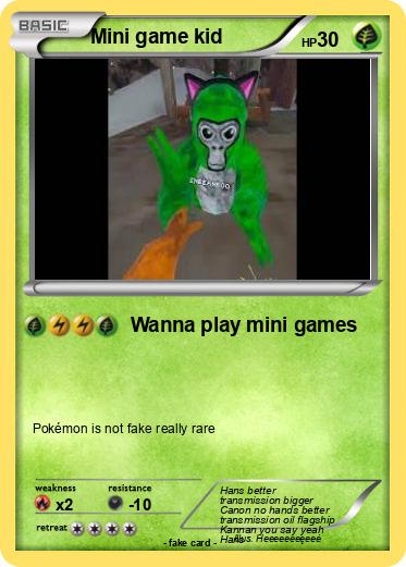 Pokemon Mini game kid