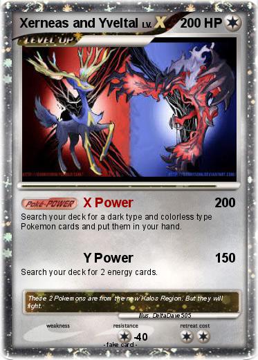 Pokemon Xerneas and Yveltal