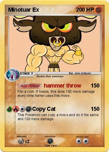 Pokemon Minotuar Ex