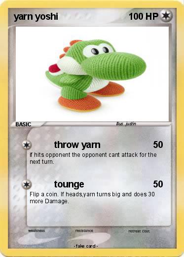 Pokemon yarn yoshi