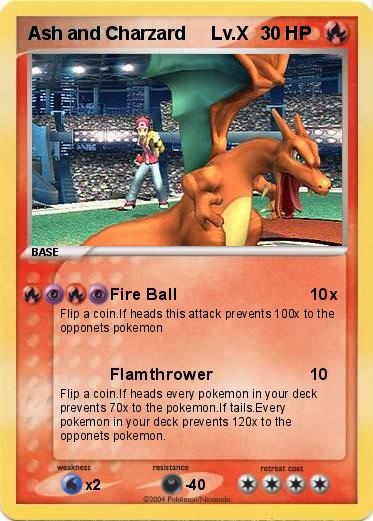 Pokemon Ash and Charzard     Lv.X