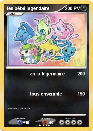 Pokemon les bébé legendaire