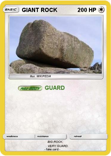 Pokemon GIANT ROCK