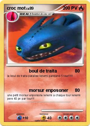 Pokemon croc mot