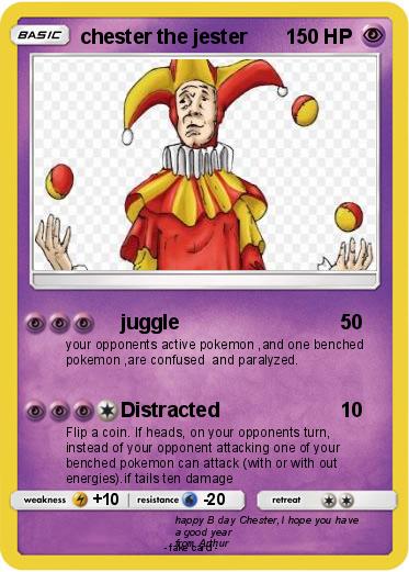 Pokemon chester the jester