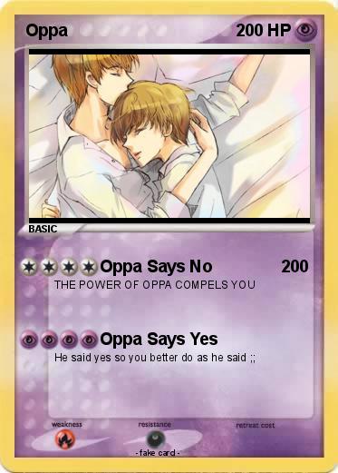 Pokemon Oppa