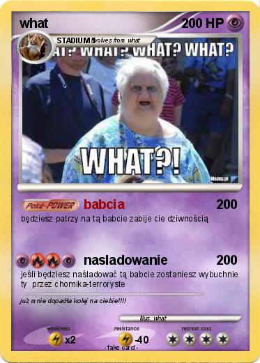 Pokemon what