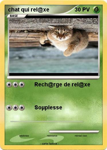 Pokemon chat qui rel@xe