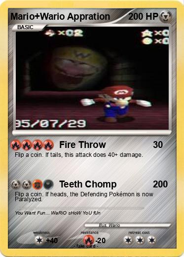 Pokemon Mario+Wario Appration
