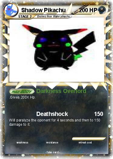 Pokemon Shadow Pikachu