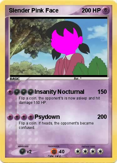 Pokemon Slender Pink Face