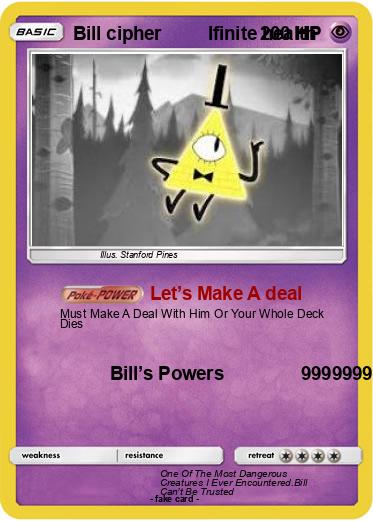 Pokemon Bill cipher         Ifinite health