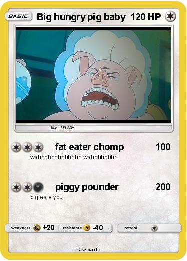Pokemon Big hungry pig baby