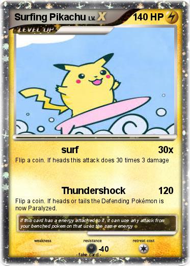 Pokemon Surfing Pikachu