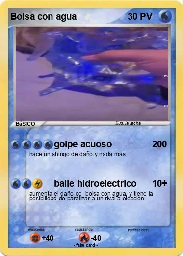 Pokemon Bolsa con agua