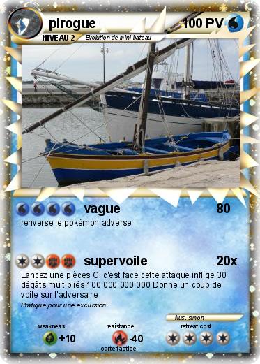 Pokemon pirogue