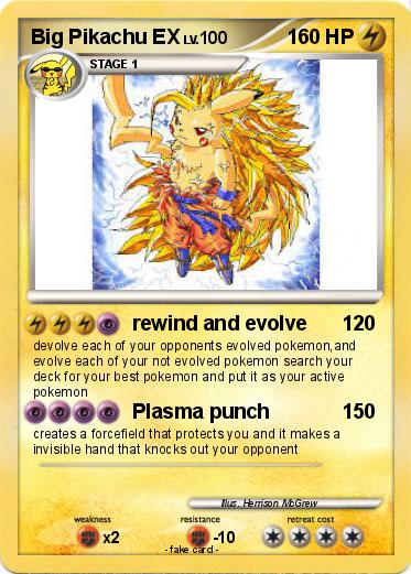 Pokemon Big Pikachu EX