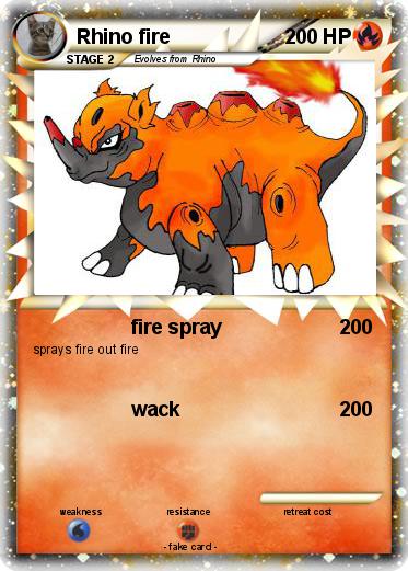 Pokemon Rhino fire