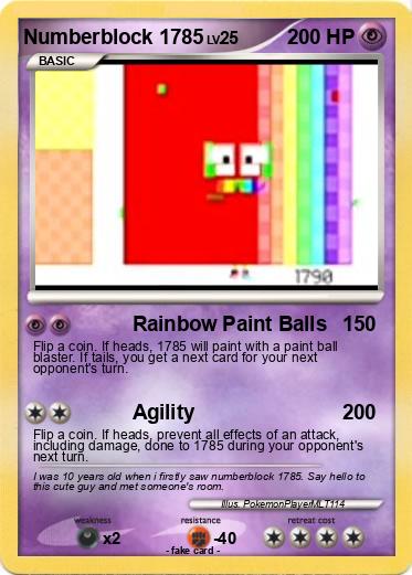 Pokemon Numberblock 1785