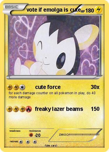 Pokemon vote if emolga is cute