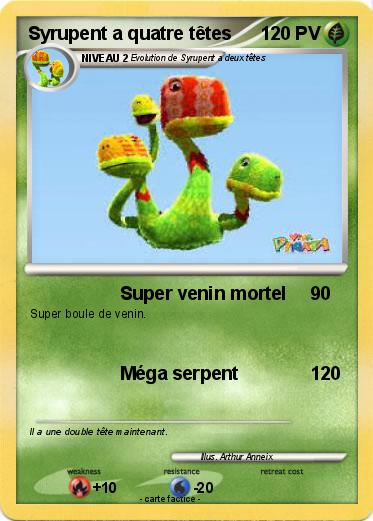 Pokemon Syrupent a quatre têtes