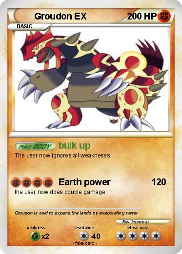 Pokemon Groudon EX