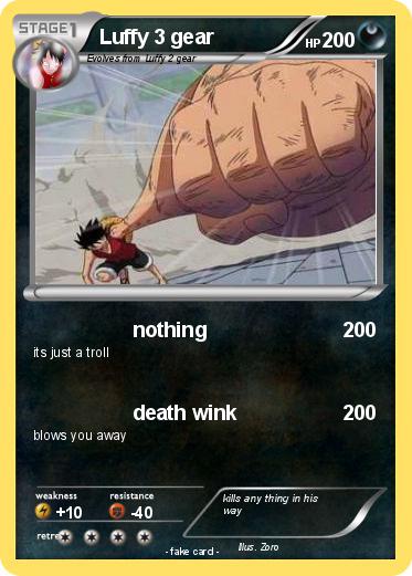 Pokemon Luffy 3 gear