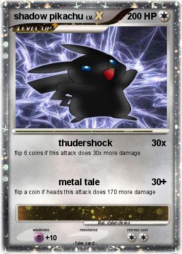 Pokemon shadow pikachu