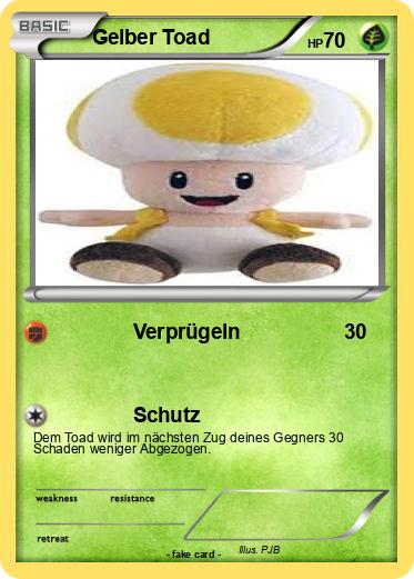 Pokemon Gelber Toad