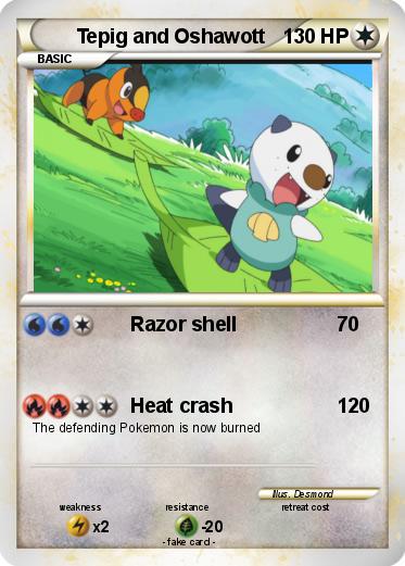 Pokemon Tepig and Oshawott