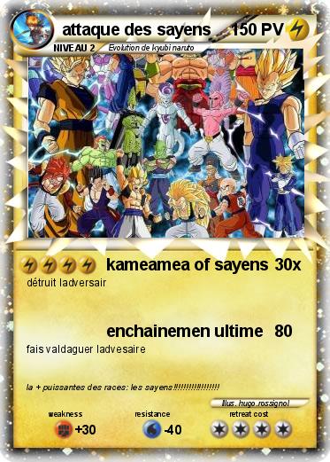 Pokemon attaque des sayens